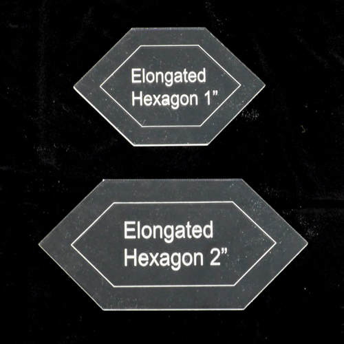 Elongated Hexagon Template